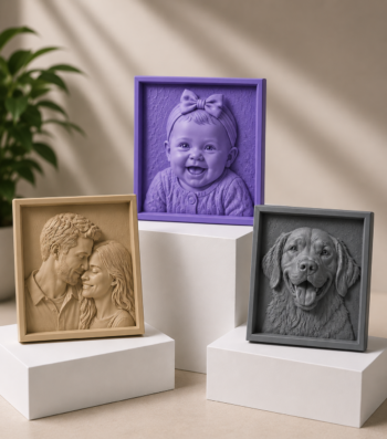 Fotoğraftan Kişiye Özel 3D Rölyef Tablo qua - Quadecor